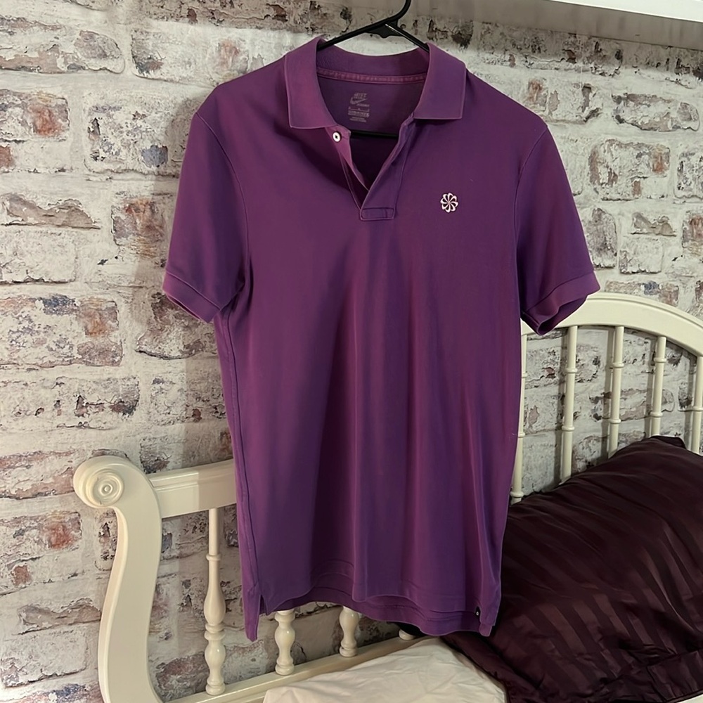Purple Nike polo